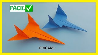 👉🏽 Cómo hacer un AVIÓN ✈ de papel FÁCIL ✅  Aviones de Origami PASO A PASO [upl. by Kathye]