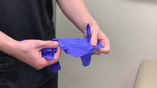 How to safely put on and take off gloves [upl. by Darline]