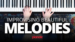 Improvising Beautiful Melodies On The Piano Tutorial [upl. by Egnalos]