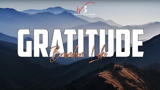 GRATITUDE Lyrics Video  Brandon Lake  Worship With Words [upl. by Nerek]