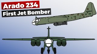 Arado Ar 234  First Jet Bomber and Variants [upl. by Presley]