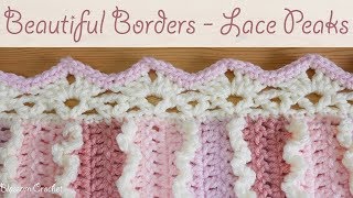 Beautiful Crochet Border Lace Peaks [upl. by Cargian764]