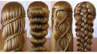 Most Beautiful Hairstyles for girls ♥️ Easy Hairstyles ♥️ Coiffures simples et belles [upl. by Lleinnad]