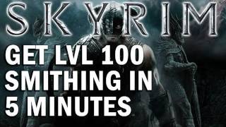 Skyrim Walkthrough Level 100 Smithing [upl. by Weihs]