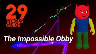 THE IMPOSSIBLE OBBY 129 Stages Guide to WHITE [upl. by Ynnor387]