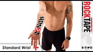 RockTape  Kinesiology Tape Instruction  Wrist [upl. by Seluj]