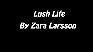 Lush Life Lyrics  By Zara Larsson [upl. by Eelirak]