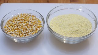 How to Make Cornmeal  Easy Homemade Cornmeal Recipe [upl. by Htieh]