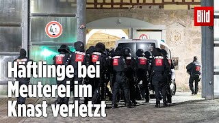 Gefängnismeuterei Polizei stürmt Knast in Thüringen  JVA Untermaßfeld [upl. by Primo]