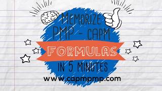 Memorize the PMP and CAPM Formulas in 5 minutes [upl. by Natty798]