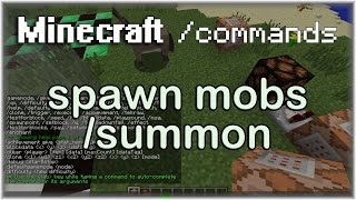 Minecraft Commands summon Tutorial [upl. by Okomot]