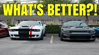 Which Hellcat Is Better Dodge Challenger vs Dodge Charger [upl. by Anayra844]