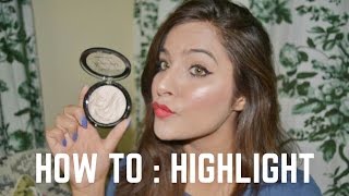 How to Apply Highlighter  Makeup Tutorial for Beginners [upl. by Monty61]