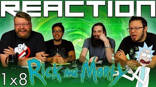 Rick and Morty 1x8 REACTION quotRixty Minutesquot [upl. by Kirsch27]