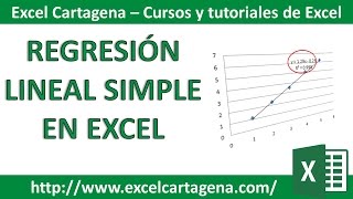 Regresión Lineal simple en Excel [upl. by Horwath]