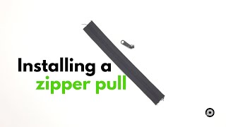 How to Install a Zipper Slider [upl. by Ebner]