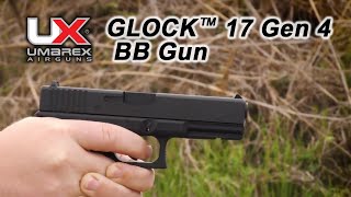 GLOCK 17 Gen 4 BB Gun CO2 Powered Features Video  Umarex Airguns [upl. by Analos]